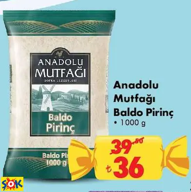 ANADOLU MUTFAĞI BALDO PİRİNÇ ANADOLU MUTFAĞI BALDO PİRİNÇ